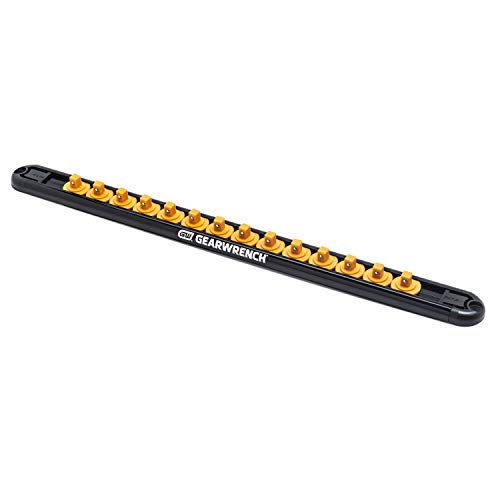 GEARWRENCH 1/4" Drive Magnetic Socket Rail Includes 14 Clips - 83126 - size: 1/4"