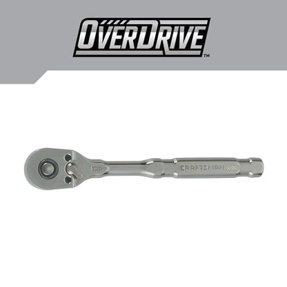 CRAFTSMAN OVERDRIVE 1/4" Drive 180T Pear Head Ratchet (CMMT82110) - style: 1/4" Drive