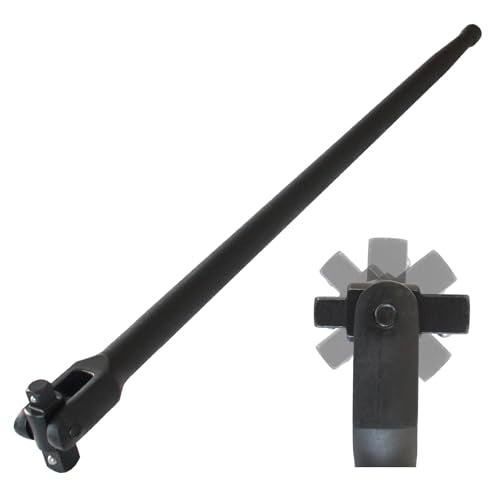 24" Breaker Bar 1/2" & 3/8" Dual Drive 360 Rotatable Head 600Nm Torque | 360 Rotatable Head 24" Breaker Bar 1/2" & 3/8" Dual Drive 600Nm Torque Chrome Vanadium Steel