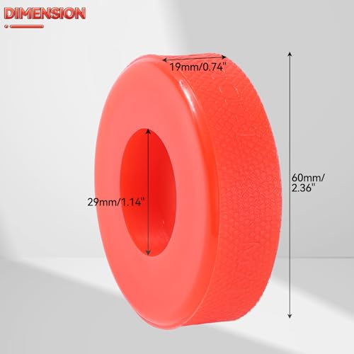 Polyethylene Bottle Jack Pad Anti-Slip Adapter Support Block Car Lift Repair Tool Universal Pinch Weld Side Listing 29MM 1.14" Hole for 5-8 Ton Bottle Jack (Red, 29MM=1.14“) - size: 29MM=1.14“
