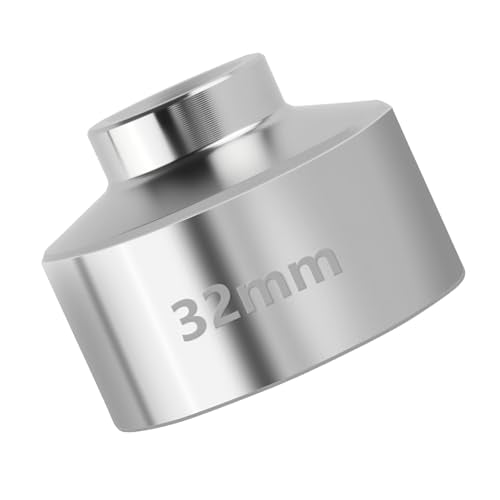 3/8" Drive 32mm Oil Filter Wrench,6 Point Heavy Duty Oil Filter Removal Tool Compatible with BMW Saturn Volkswagen Audi,Professional Socket of Oil Change Tools (32mm)