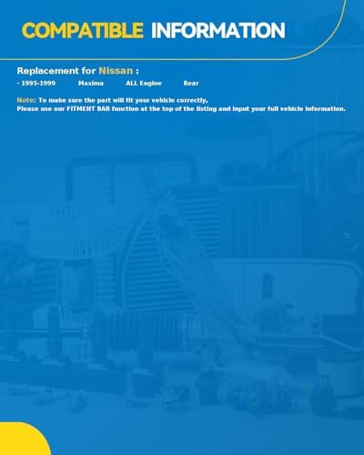 PHILTOP Rear Struts Assembly Shock Absorber Direct Replacement for Maxima 1995 1996 1997 1998 1999, Quick Suspension 171293, Struts with Coil Spring Assemblies SAA040 Set of 2 - size: 1995-1999 Maxima Rear