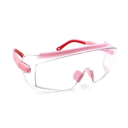 Anti Fog Safety Glasses Wraparound Safety Goggles Impact Resistance Lens Adjustable, Goggles Over Eyeglasses