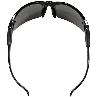 Global Vision Safety Shop Glasses - color: Black Frame/Smoke Lens