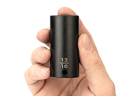 TEKTON 3/8 Inch Drive x 13/16 Inch Deep 6-Point Impact Socket | SID13021 - size: 13/16-Inch, style: Deep