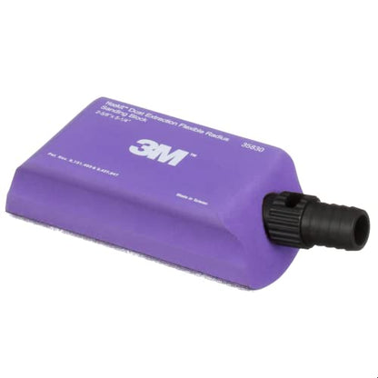 3M™ Hookit™ Dust Extraction Flexible Radius Sanding Block 35830, 133 mm x 66 mm - size: 133 mm x 66 mm, style: Curved