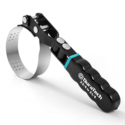 DURATECH Small Swivel Oil Filter Wrench, Oil Filter Removal Tool Fits Filters 2-3/4" to 3-1/4", Perfect for Car Repair Tools | Oil Filter Removal Tool,Perfect for Car Repair Tools - size: Small (Fits Filters 2-3/4" to 3-1/4"), style: Normal