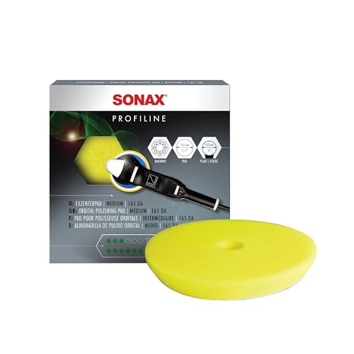 SONAX Cut and Polish Foam Pad Kit | Quality Foam Pads for Cutting & Polishing | Enhances Paint Correction & Finish | Compatible with Dual Action & Rotary Polishers | SON-493-PKIT-FBA