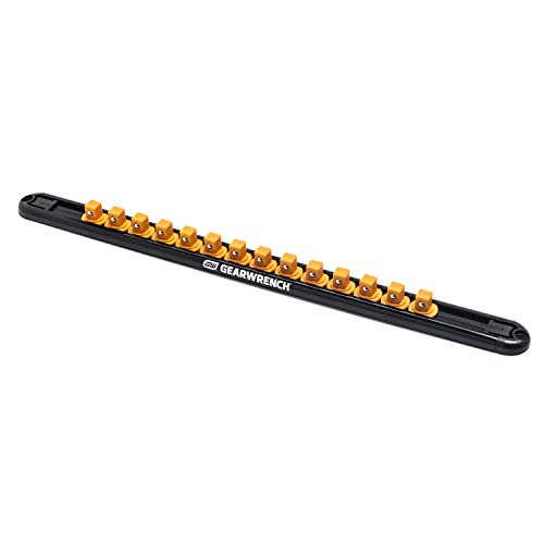 GEARWRENCH 3/8" Drive Magnetic Socket Rail Includes 14 Clips - 83127 - size: 3/8"