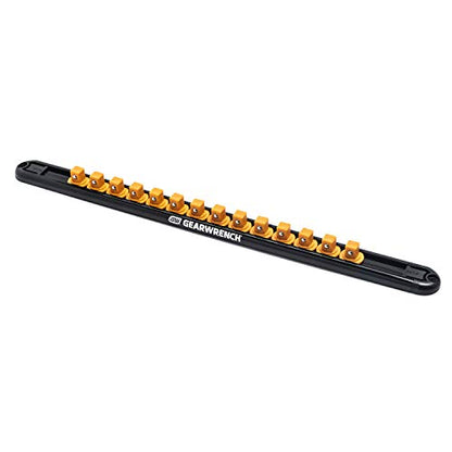 GEARWRENCH 3/8" Drive Magnetic Socket Rail Includes 14 Clips - 83127 - size: 3/8"