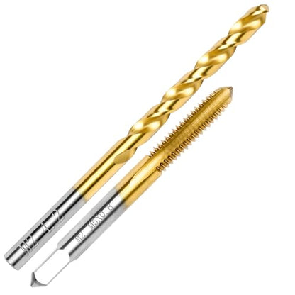 M5x0.8 Tap and 4.2mm Drill Bit for Metal,M2 HSS Metric Drill and Tap Set | Combination of Drill and Tap Kit for Metal - size: M5 x 0.8 Tap - 4.2mm Drill
