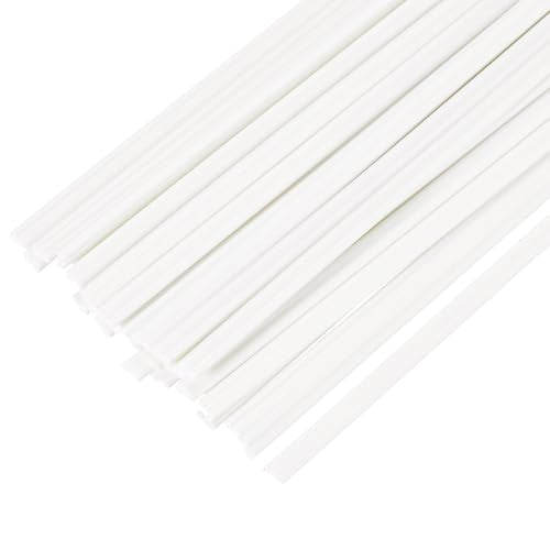MECCANIXITY 30pcs 8 Inch Plastic Welding Rods PVC Welding Strips Welder Rods for Plastic Welder, Car Bumper, Kayak Repair, White - color: White, size: 8 Inch