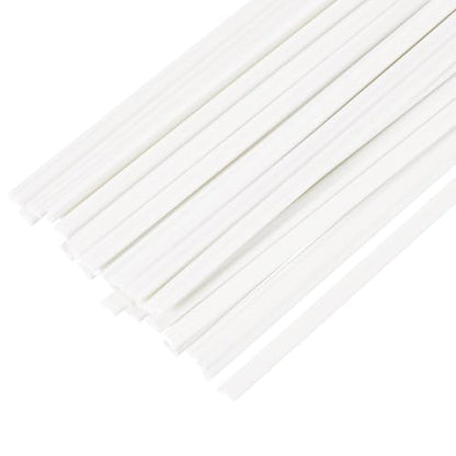 MECCANIXITY 30pcs 8 Inch Plastic Welding Rods PVC Welding Strips Welder Rods for Plastic Welder, Car Bumper, Kayak Repair, White - color: White, size: 8 Inch