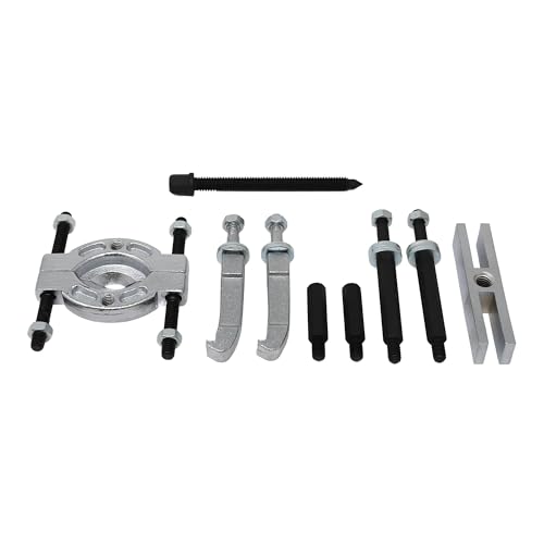 CTA Tools 3035 Bearing Separator and Puller Set – Compact Gear and Pulley Removal Kit with Yoke, Extensions, and Wiper Arm Puller – Includes Blow-Molded Case