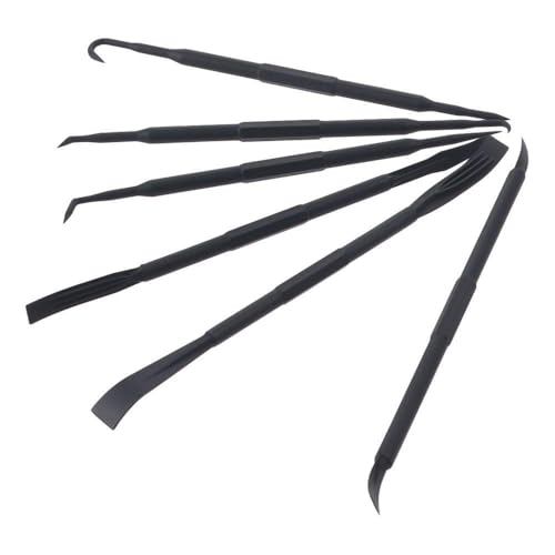 BYOBYO 6 Pcs Non-Marring Hook and Pick Set, Black Tool Replacement Car Accessories Parts for Car, Vehicle, Automotive Audio Equipment