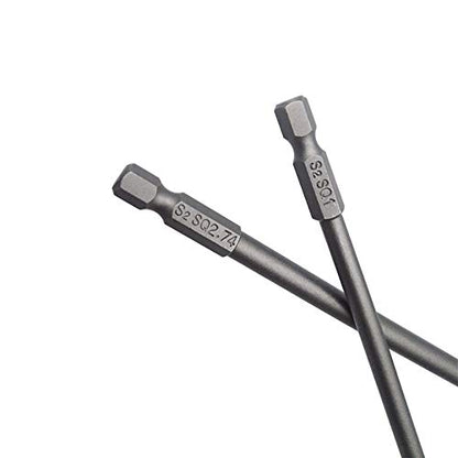 Wolfride Square Head Bits 7PCS Square Head Screwdriver Bits Square Drive Bit Set |5.9 Inch Length SQ1 SQ2 SQ2.5 SQ2.74 SQ3 SQ4 SQ5 - style: Square Head