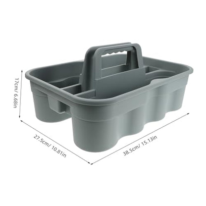 Cabilock Portable Plastic Cleaning Tote Basket with Handle Car Cleaning Supplies Organizer for Auto Detailing and Maintenance
