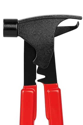 C-HORSE Wheel Balancing Weight Plier Hammer Tool, Balancing Tool Hammer Plier for Clip On Wheel Weights Balance Rims - Red
