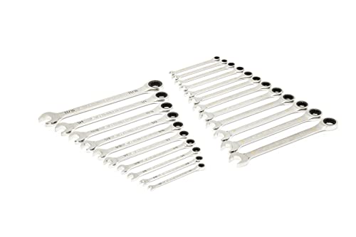 GEARWRENCH 44 Piece 90-Tooth SAE/Metric Ratcheting Wrench and Hex Key Set - 86528