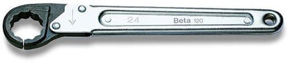 Beta Ratchet Opening Single Ended 12-Point Flare Nut Wrench, Metric 13mm - size: 13mm