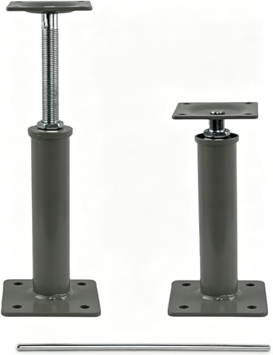 2 Pack Adjustable Screw House Jacks, 11.8"-16" Range, 11000 lbs Max Load, Floor Post Jack for House Leveling - size: 2 Pack