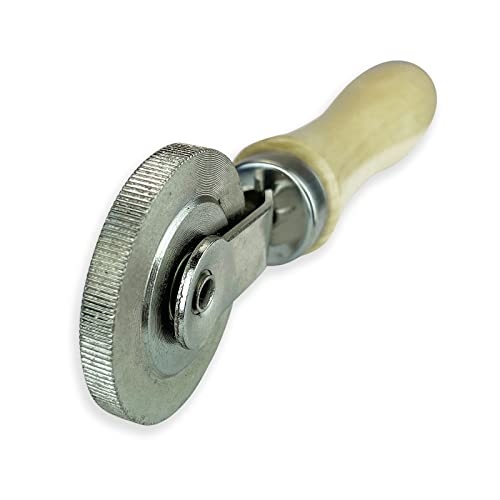 Rema Tip Top Auto Tire and Tube Patch Repair Stitcher Tool, Pushes Air Bubbles from Tire Patches During Flat Tire Repairs with 2 inch Corrugated Teeth Ball Bearing Wheel