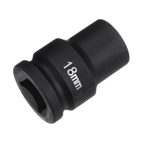 HARFINGTON 6-Point Impact Socket 3/4" Drive 18mm Metric 40Cr Alloy Steel Spindle Axle Nut Impact Socket - size: 18mm