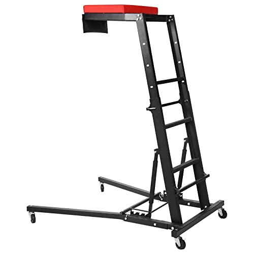 400lbs High Top Automotive Engine Creeper, 48" to 66" Adjustable Height Creeper for Garage Workshop Repair Maintenance Mechanic