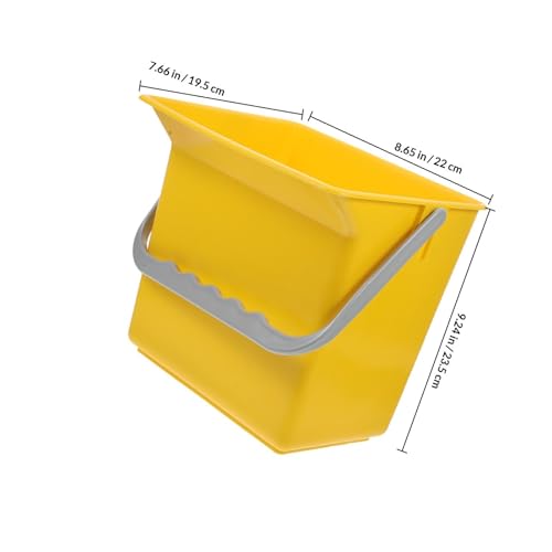 Luxshiny Plastic Bucket with Handle and Measuring Scale 2l Capacity Multifunctional Design Large Capacity Utility Bucket for Home Cleaning and Car Detailing