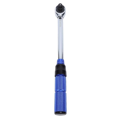 Walfront Torque Wrench, Cr V 3 8in Drive Torsion Wrench 5 to 60Nm 72 Tooth Bidirectional Click Adjustment with Non Slip Handle for Bike Motorcycle Car Maintenance