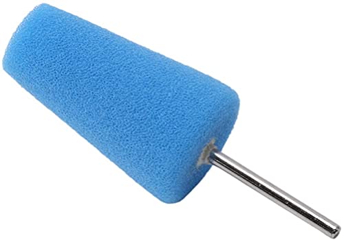 Round Buffing Sponge Pads Kit - Metal Polishing Tool Cone Foam Pad Polisher Buffer Sponge Ball for Automotive Car Wheels Hub Care Cone Blue Professional Process