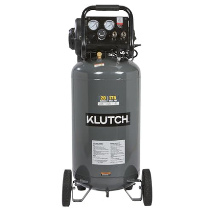 Klutch 20-Gallon Air Compressor, 2 HP, 120 Volts, 175 PSI - size: 20 Gallon