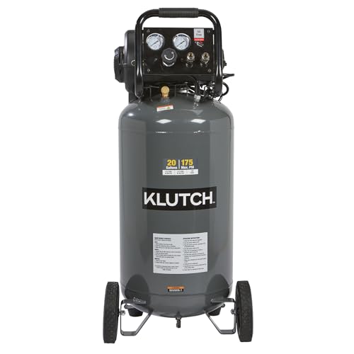 Klutch 20-Gallon Air Compressor, 2 HP, 120 Volts, 175 PSI - size: 20 Gallon