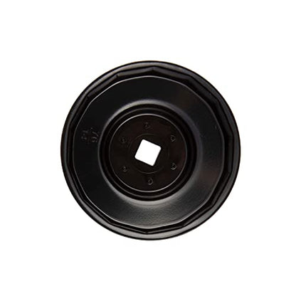 Steelman Oil Filter Cap Wrench for Mazda, 76mm x 14 Flute, 3/8-inch Drive, Low-Profile Design for Confined Space