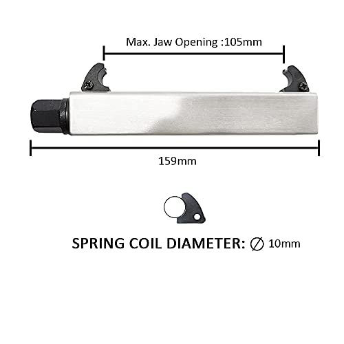 ORXPLUS Tools Motorcycle & Bike Coil Spring Shock Compressor Tool | Heavy-Duty Mechanical Compacting Tool Safely Compresses Motorcycle Rear Shock & Bicycle Coil Springs