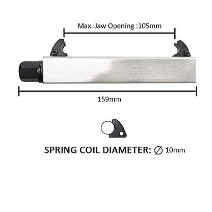 ORXPLUS Tools Motorcycle & Bike Coil Spring Shock Compressor Tool | Heavy-Duty Mechanical Compacting Tool Safely Compresses Motorcycle Rear Shock & Bicycle Coil Springs