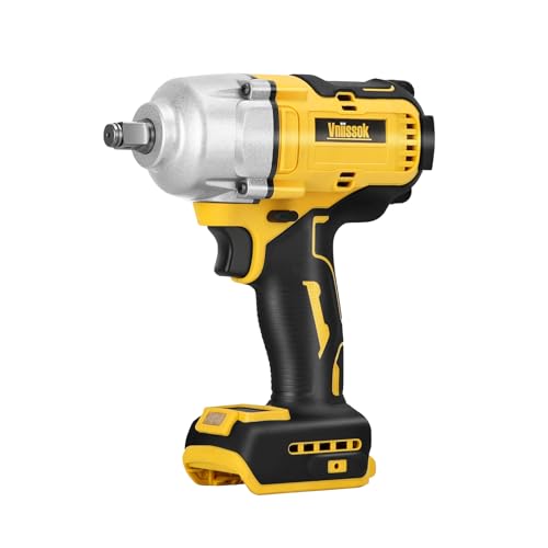Cordless Impact Wrench 1/2 inch for Dewalt 20V Battery, 1000N.m Impact Driver High Torque Brushless Electric Impact Gun Includes LED Work Light for Car/Truck RV/Mower (NO Battery/Charger) - color: 1000n.m