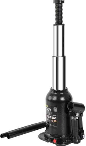 Torin 8 Ton (16,000 LBs) Double Ram Welded Hydraulic Car Bottle Jack for Auto Repair and House Lift, Black, ATH80802XB - color: Black, style: Double Ram