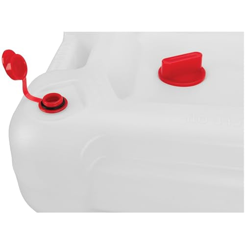 Performance Tool W4080 16-Qt. Clear View Oil Drain Container - Carrying Handle, Automotive Catch Pan, Fluid Transport Jug, Oil Change, Radiator Flush, Automotive Repair - White - style: 16 Quart Clear Drain Pan