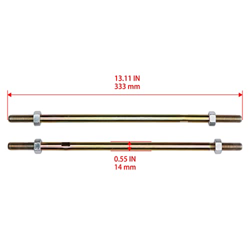 Tie Rod Ends Kit, Compatible With 2005-2016 Kawasaki Brute Force 750 | Fit for 06-13 Kawasaki Brute Force 650,06-14 Honda TRX450ER,04-09 Honda TRX450R Ball Joint ATV UTV Accessories - size: Kawasaki Honda