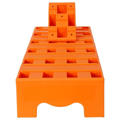 5T Caravan Levelling Ramps, Heavy Duty RV Leveling Ramps Set with 2 Wheel Chocks, Camper Trailer Levelers for Motorhome, Travel Trailer, Camper, with Portable Carry Bag