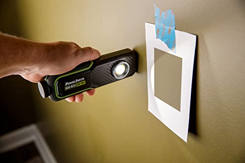 PowerSmith 500 LM Rechargeable LED Color Match (CRI 95+) Inspection Light, Two Color Temperatures 5000K/3500K, hanging hook, magnetic base with USB-C charging cable and 2 Year Warranty (PILC95500) | 500 Lumens, High Cri 95 Plus for Accurate Color Matching