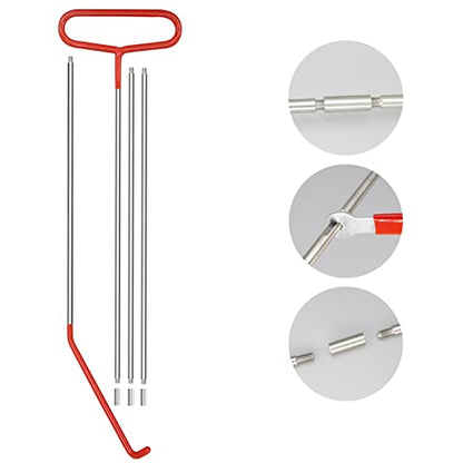 21 Piece Tool Set with 67 Inch Long Reach Tool, Stainless Steel Hand Tools, Tool Kit with Storage Bag