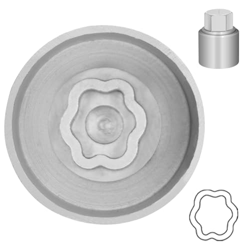 Type I Wheel Locking Nut Key for Land Rover, Lug Nut Removal Tool | Wheel Lock Nut Socket Adapter, Anti-Theft Lug Nut Removal Tool, Anti-Theft Screw Remover, Repair Tool, Tyre Fitting, garage - size: Socket I