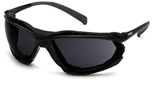 Pyramex Proximity Safety Glasses Eye Protection, Amber H2X Anti-Fog - color: Dark Gray H2x Anti-fog