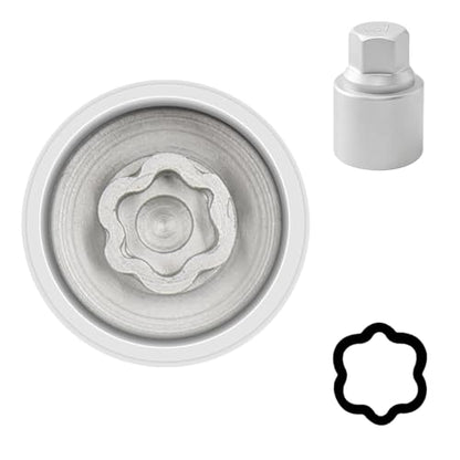 057 Wheel Locking Nut Key Socket Compatible with BMW Series, (Socket OD 29mm - ID 25mm), Wheel Anti-Theft Lug Nut Removal Tool, Anti-Theft Screw Remover - color: Socket 057