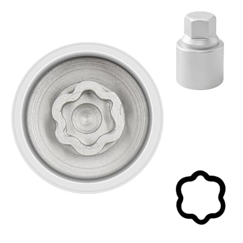 057 Wheel Locking Nut Key Socket Compatible with BMW Series, (Socket OD 29mm - ID 25mm), Wheel Anti-Theft Lug Nut Removal Tool, Anti-Theft Screw Remover - color: Socket 057