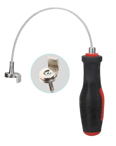 DPTOOL Strong Magnetic Oil Drain Plug Remover Tool | Anti Scald Magnetic Sump Plug Removal Pick Up Tool 13 Inches Oil Drain Plug Magnet Tool
