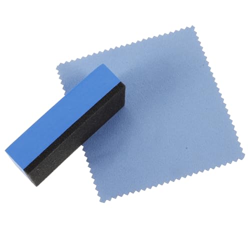 TIDTALEO 1 Set Tire Applicator Sponge Waxing Pad and Dressing Cloth Kit for Easy Tire Shine and Detailing Durable Sponge Blocks for Polishing and Car Care