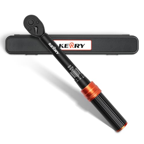 Kerry 1/4 Inch Drive Click Torque Wrench, 20-240 IN.LB/2.3-27.1 Nm, ±3% High Accuracy, Dual Range Scales, Clearly Graduated, Eeasy Read, Hardened Alumium Alloy, 72 Tooth Click Torque Wrench for Bike - size: 1pcs 1.67-20 FT.LB, style: 1/4"